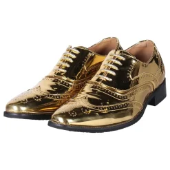 Herrskor Oxford Guld Metallic