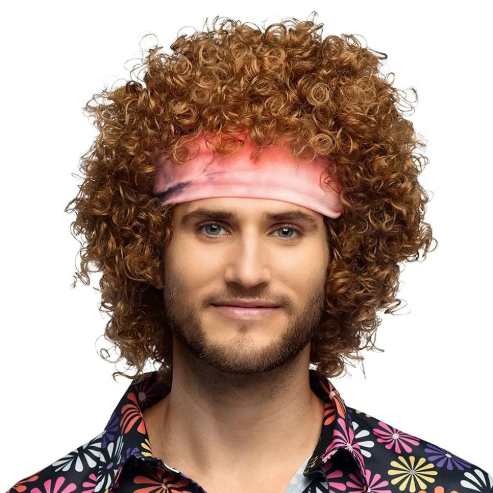 Hippie Peruk med Pannband