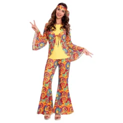 Hippie Kvinna Maskeraddräkt