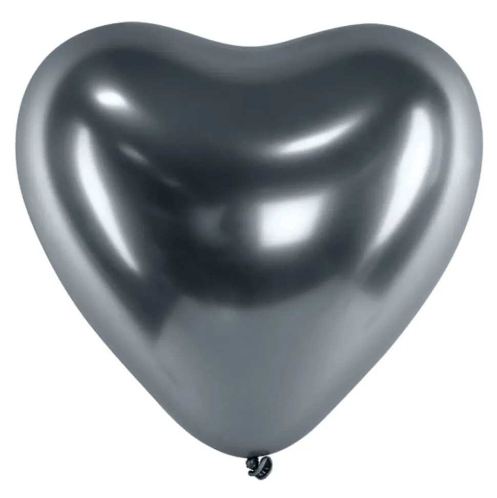 Hjärtballonger Krom Space Grey