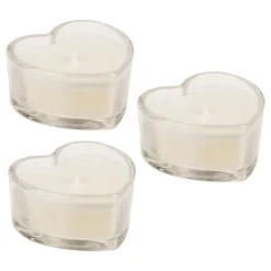 Hjärtformade Doftljus Vit/Röd