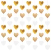 Hängande Hjärtan Guld/Vit Takdekorationer