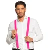 Hängslen Neonrosa