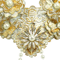 Horn med Strass Guld