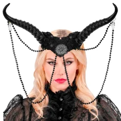 Horn med Strass Svart