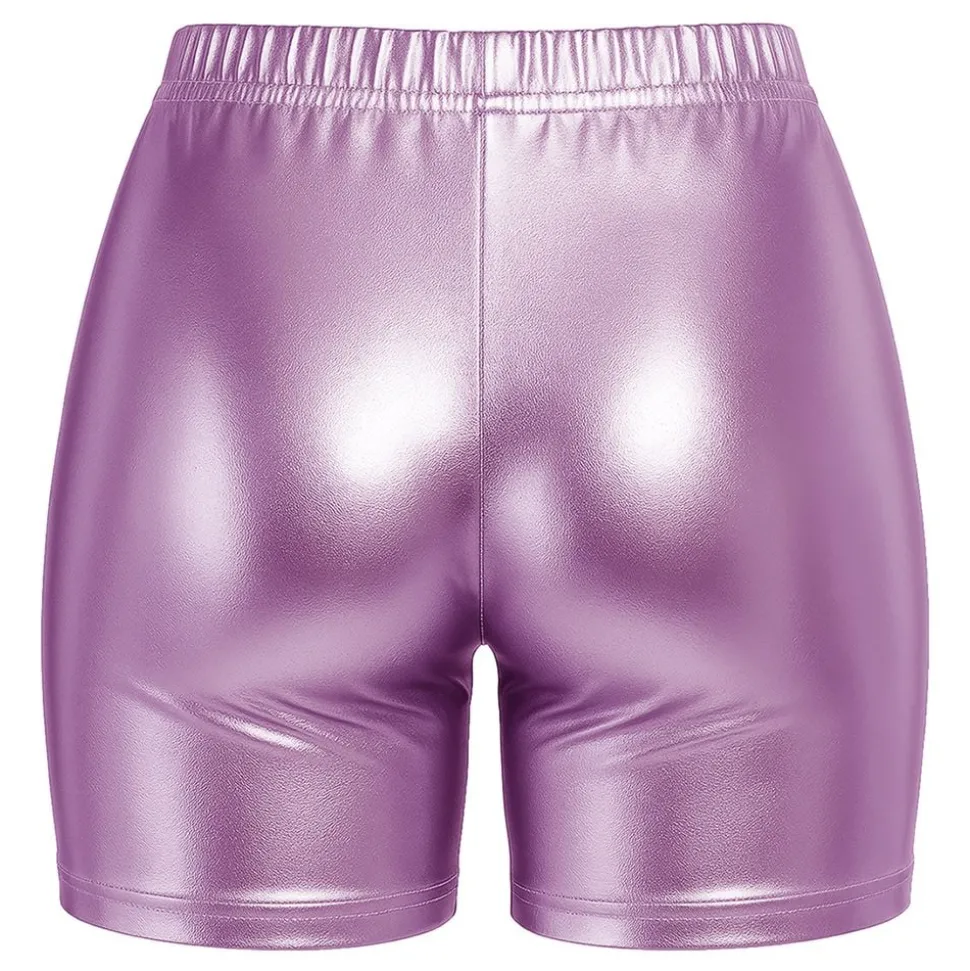 Hotpants Ljusrosa Metallic