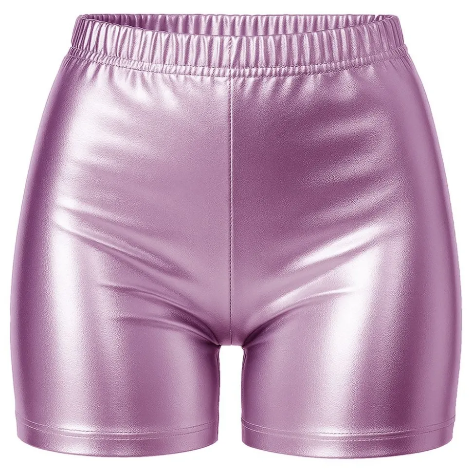 Hotpants Ljusrosa Metallic