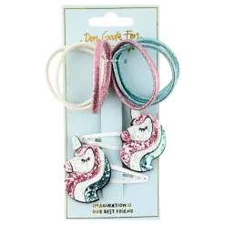 Hårsnoddar Unicorn Glitter Set