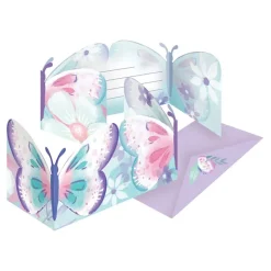 Inbjudningskort Fjäril