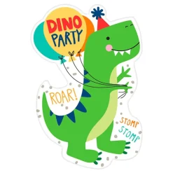 Inbjudningskort Happy Dino Birthday