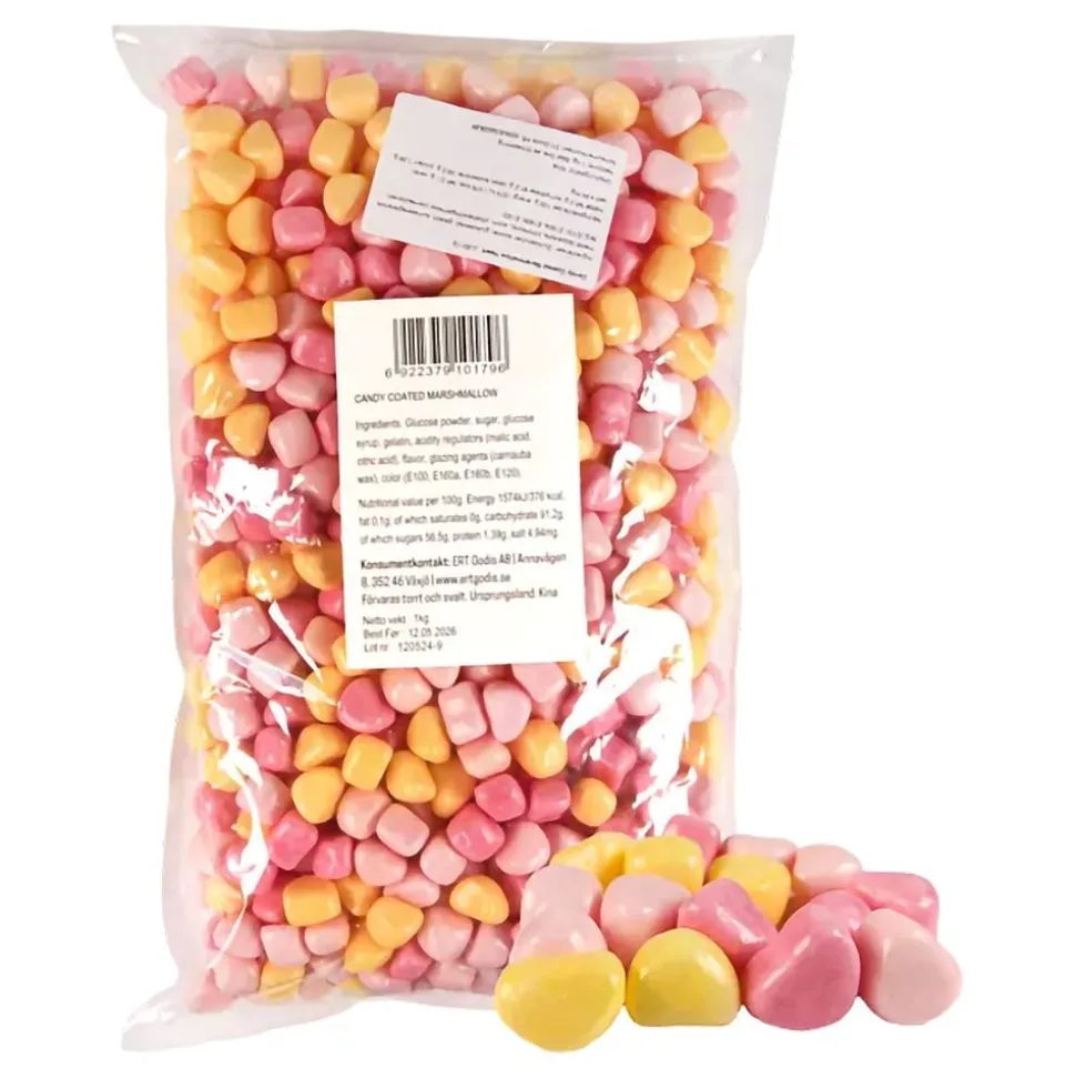 Jellioo Candy Coated Marshmallow Heart Storpack