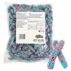 Jellioo Geeks Worms Blue & Pink Storpack