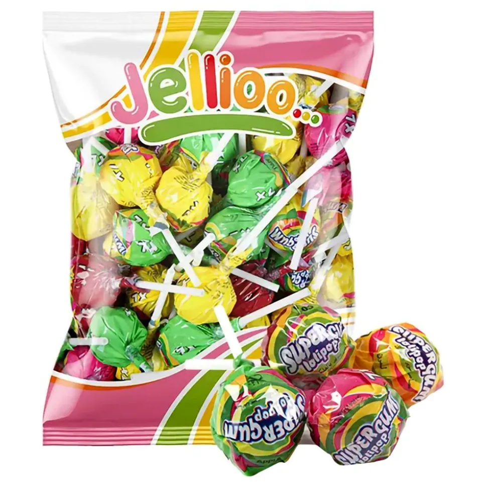 Jellioo Super Gum Lollipop Mix Storpack