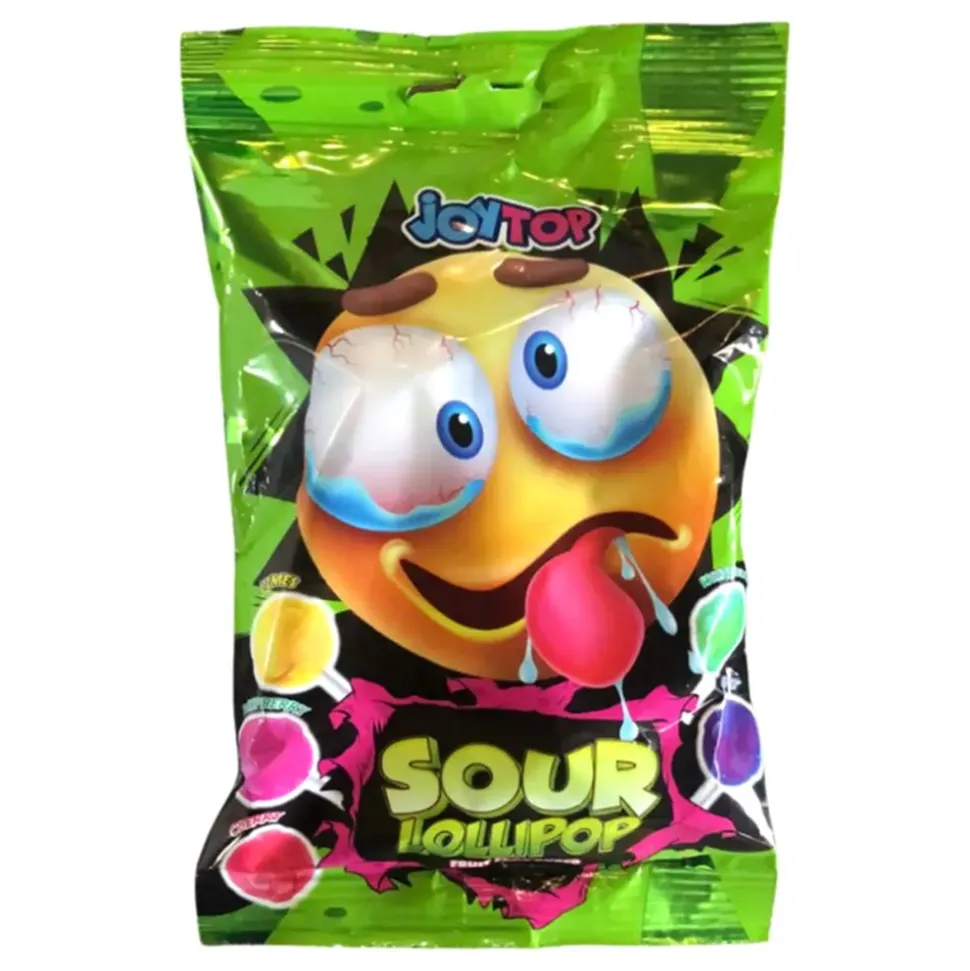 JoyTop Sour Lollipop Smiley Storpack