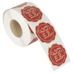 Juletiketter på Rulle God Jul Sigill