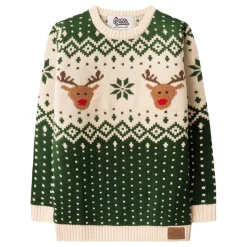 Julren Retro Grön Jultröja för Barn