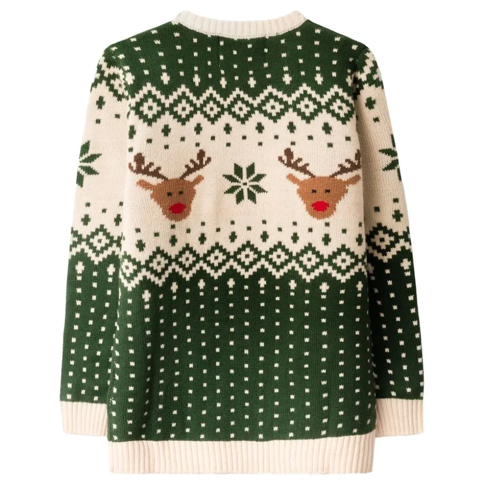 Julren Retro Grön Jultröja för Barn