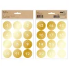 Julstickers med Siffror Guld