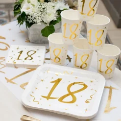 Kaffeservetter 18 Guld