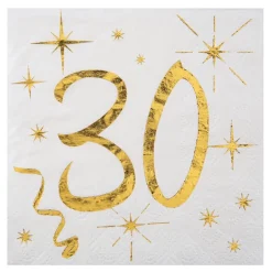 Kaffeservetter 30 Guld