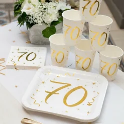 Kaffeservetter 70 Guld