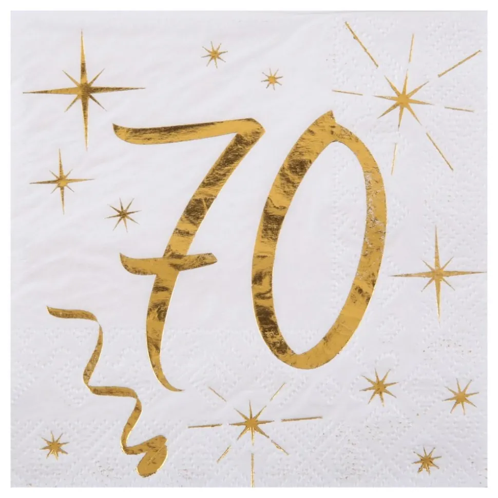 Kaffeservetter 70 Guld