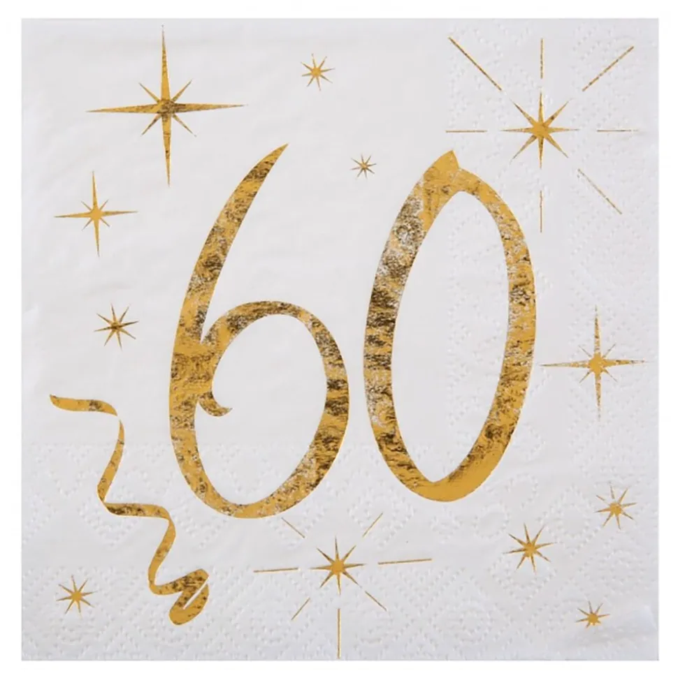 Kaffeservetter 60 Guld
