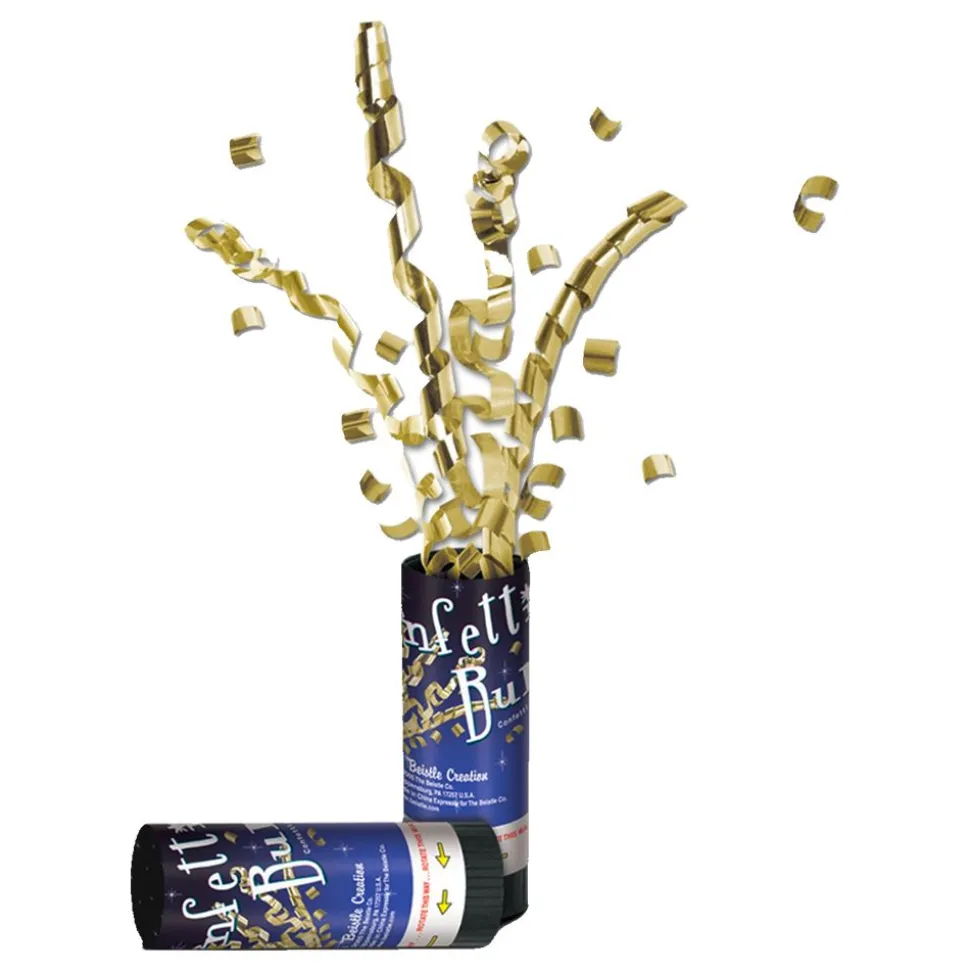 Konfettibomb Nyår Guld