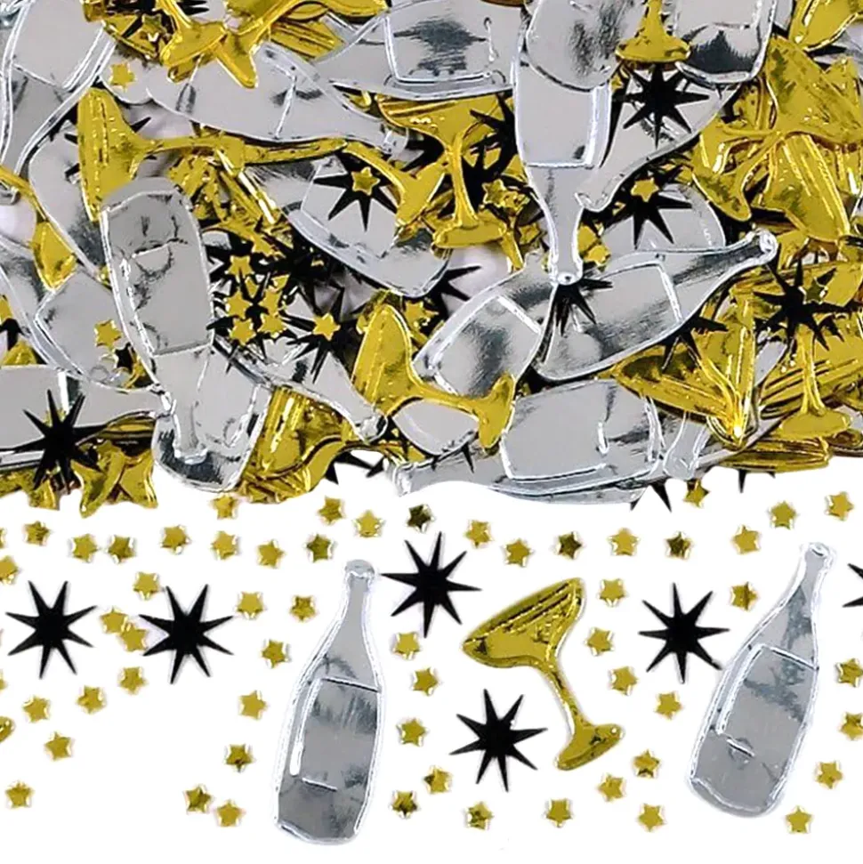 Konfetti Champagne Guld/Silver/Svart