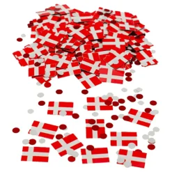 Konfetti Danska Flaggan