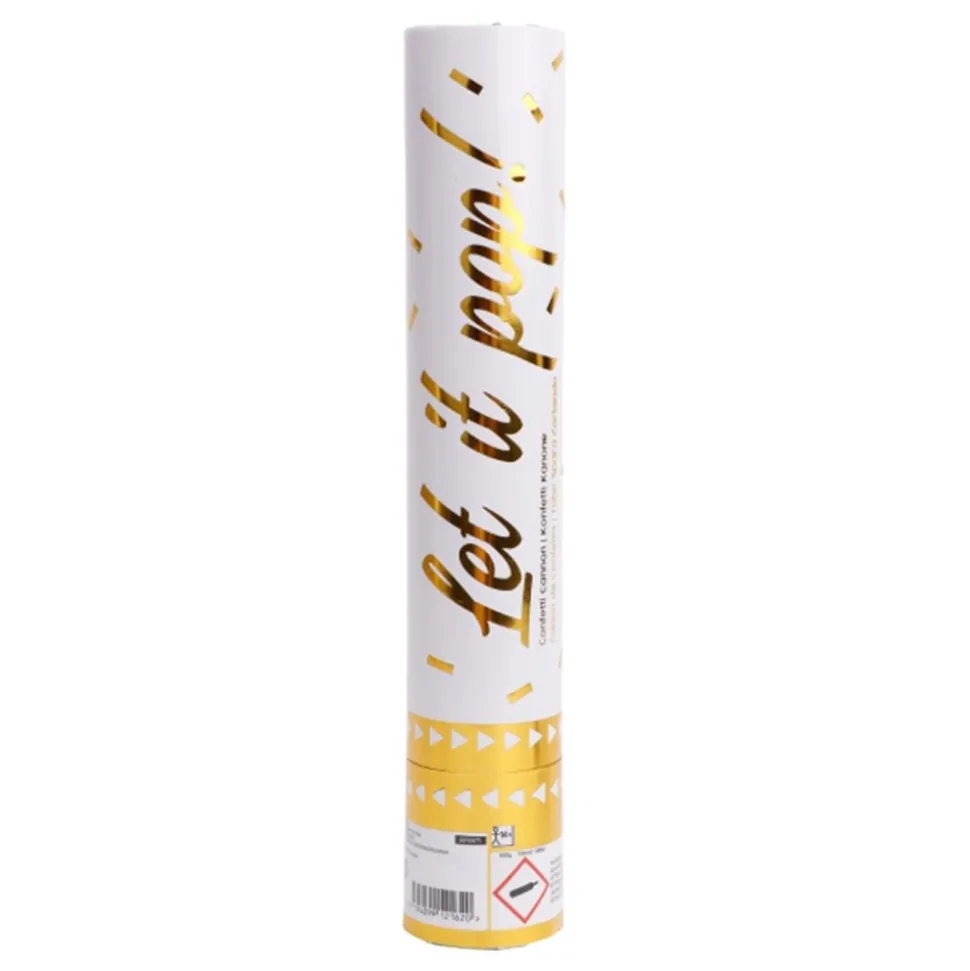 Konfettikanon Guld Metallic