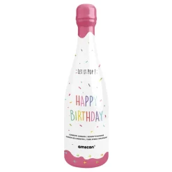 Konfettikanon Flaska Happy Birthday Rosa