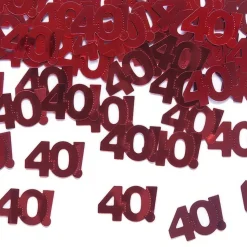 Konfetti Röd 40