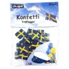 Konfetti Sverigeflaggor i Trä