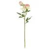 Konstgjord Ros med Två Knoppar Rosa