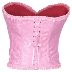 Korsett Rosa med Volanger