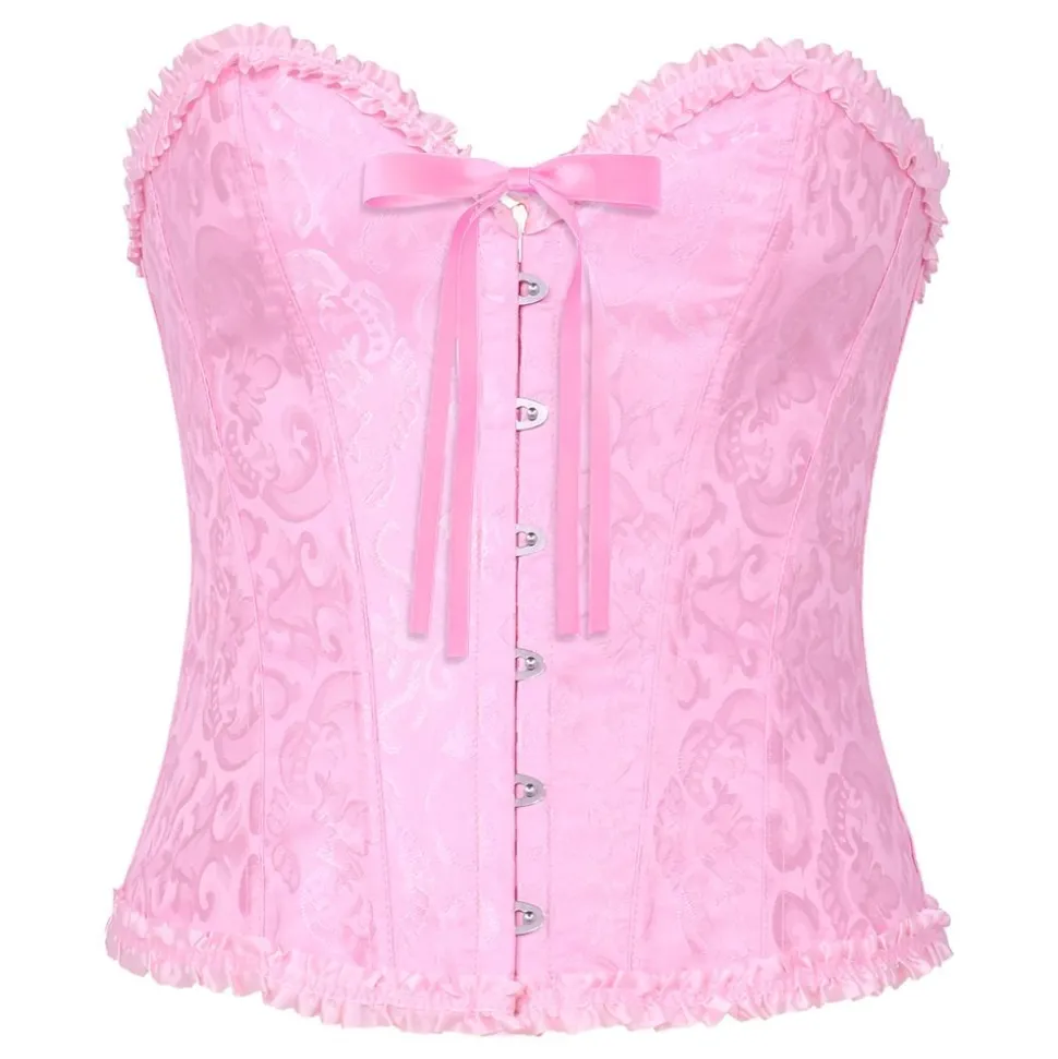 Korsett Rosa med Volanger