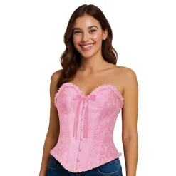 Korsett Rosa med Volanger