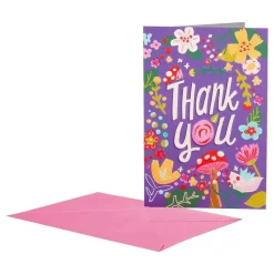 Kort Thank You Blommor
