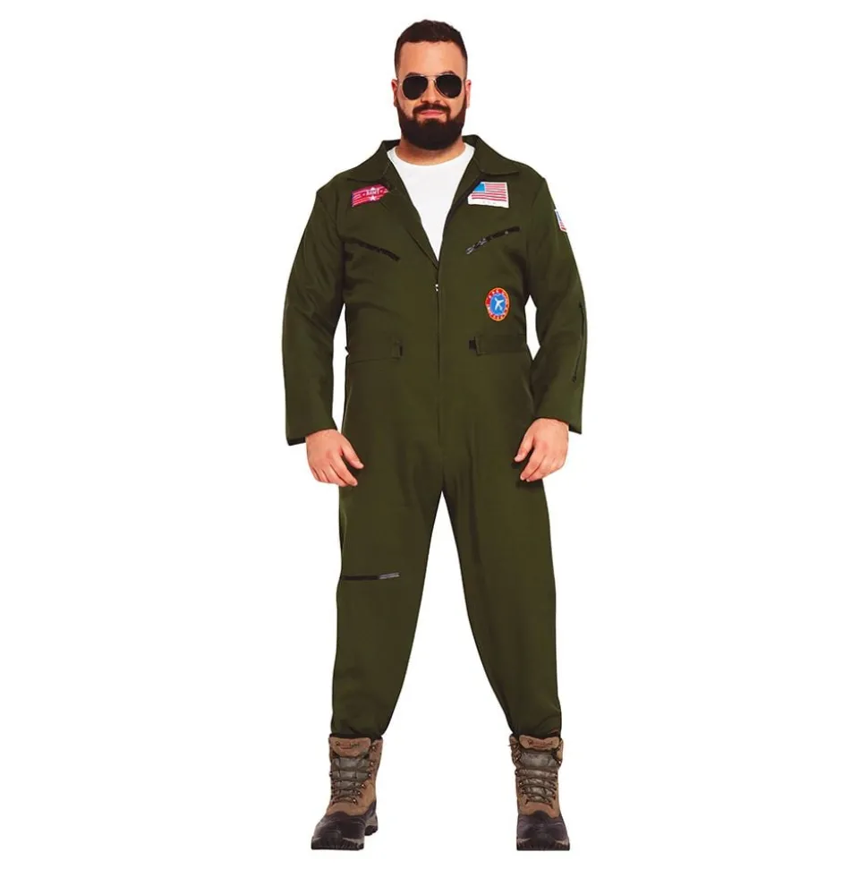 Krigspilot Jumpsuit Maskeraddräkt
