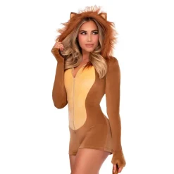 Lejon Jumpsuit Deluxe Maskeraddräkt