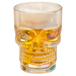 Ölglas Dödskalle Färgskimrande