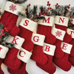 Liten Julstrumpa med Bokstav