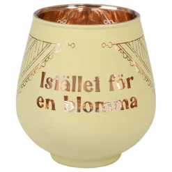 Ljuslykta Spegelglas med Text