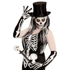 Långa Skeletthandskar