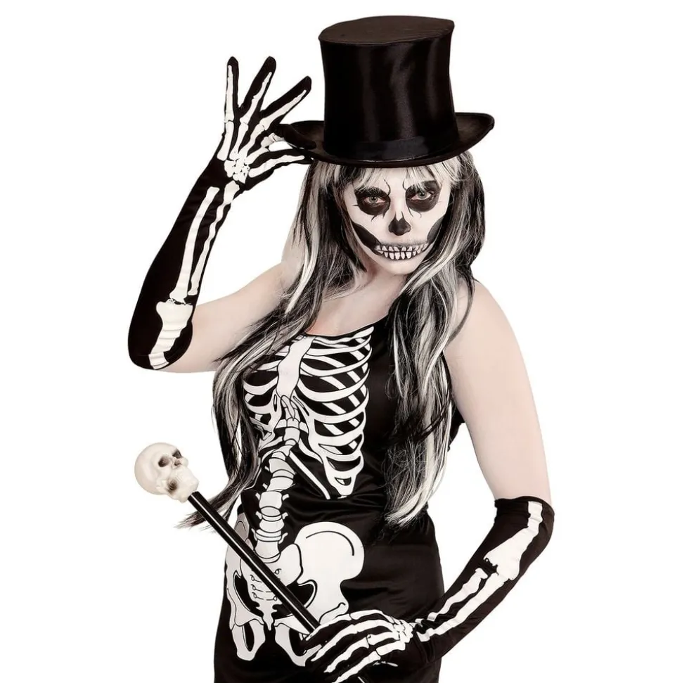 Långa Skeletthandskar
