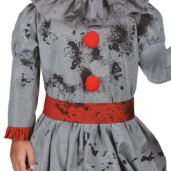 Läskig Clown Barn Maskeraddräkt