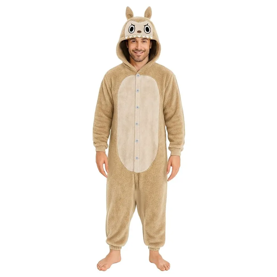 Lulu Monster Beige Onesie Herr Maskeraddräkt