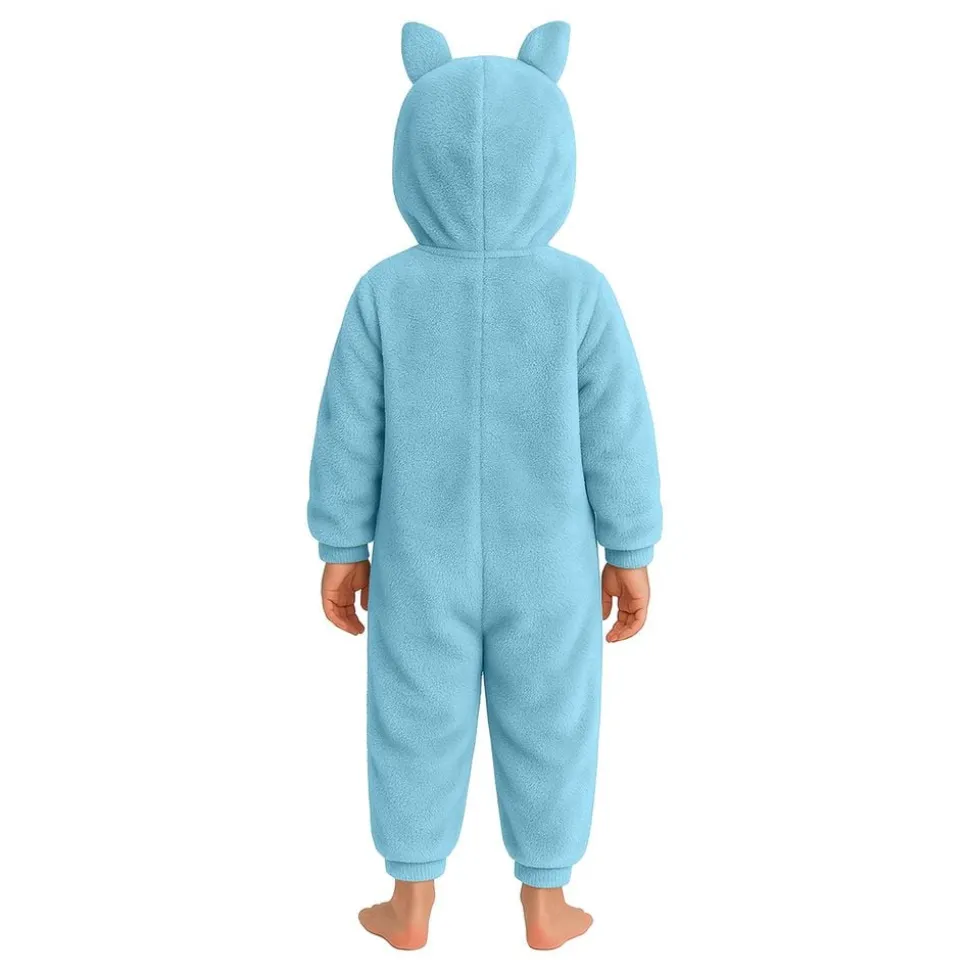 Lulu Monster Blå Onesie Barn Maskeraddräkt