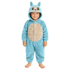 Lulu Monster Blå Onesie Barn Maskeraddräkt
